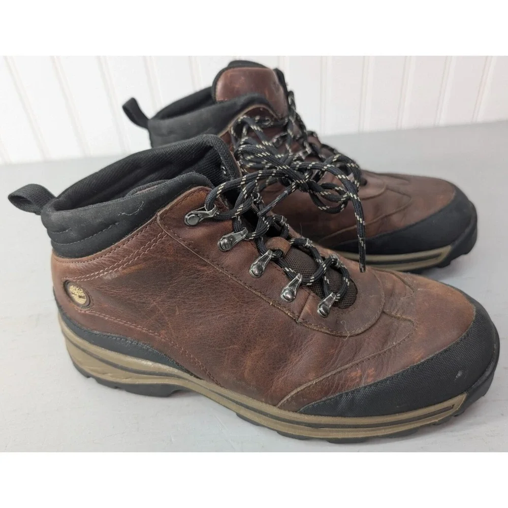 Timberland Boots Youth Boys Size US6 Brown Leather‎ Shoes Hiking Outdoor 22913